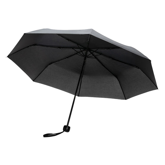 Black - Front - XD Collection Impact Aware RPET Folding Umbrella