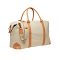 Beige - Back - Vinga Bosler Recycled Canvas Duffle Bag