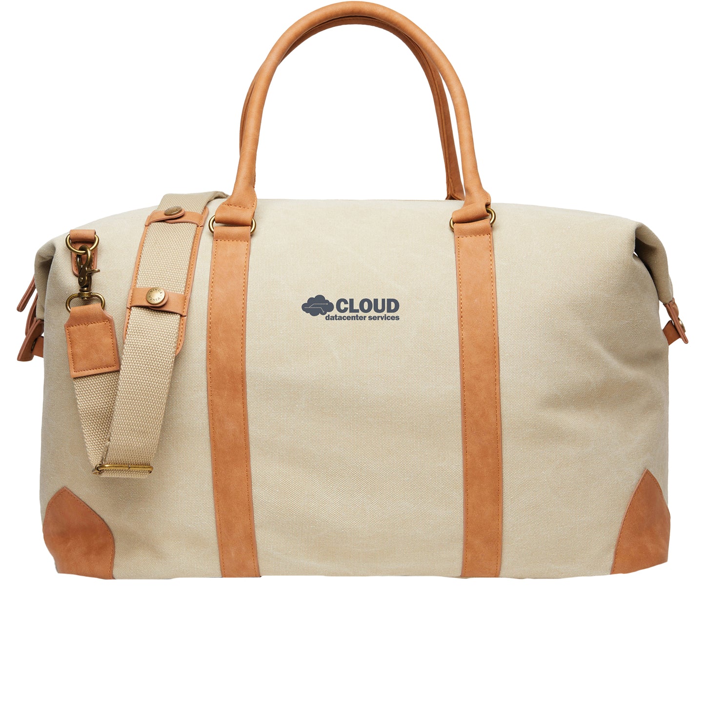 Beige - Front - Vinga Bosler Recycled Canvas Duffle Bag