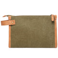 Green - Back - Vinga Bosler Canvas Recycled Toiletry Bag