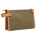 Green - Side - Vinga Bosler Canvas Recycled Toiletry Bag