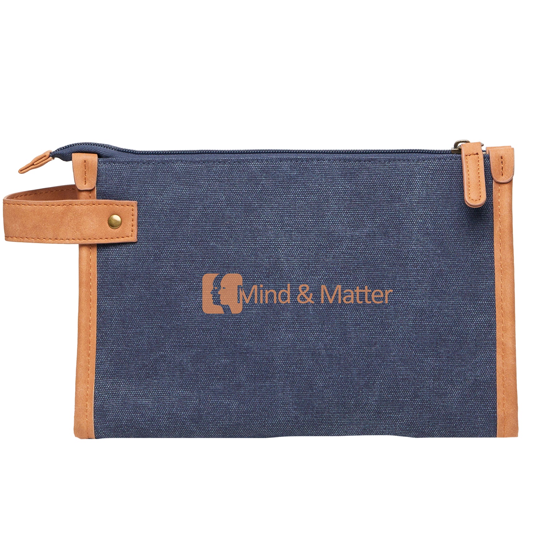 Navy - Front - Vinga Bosler Canvas Recycled Toiletry Bag