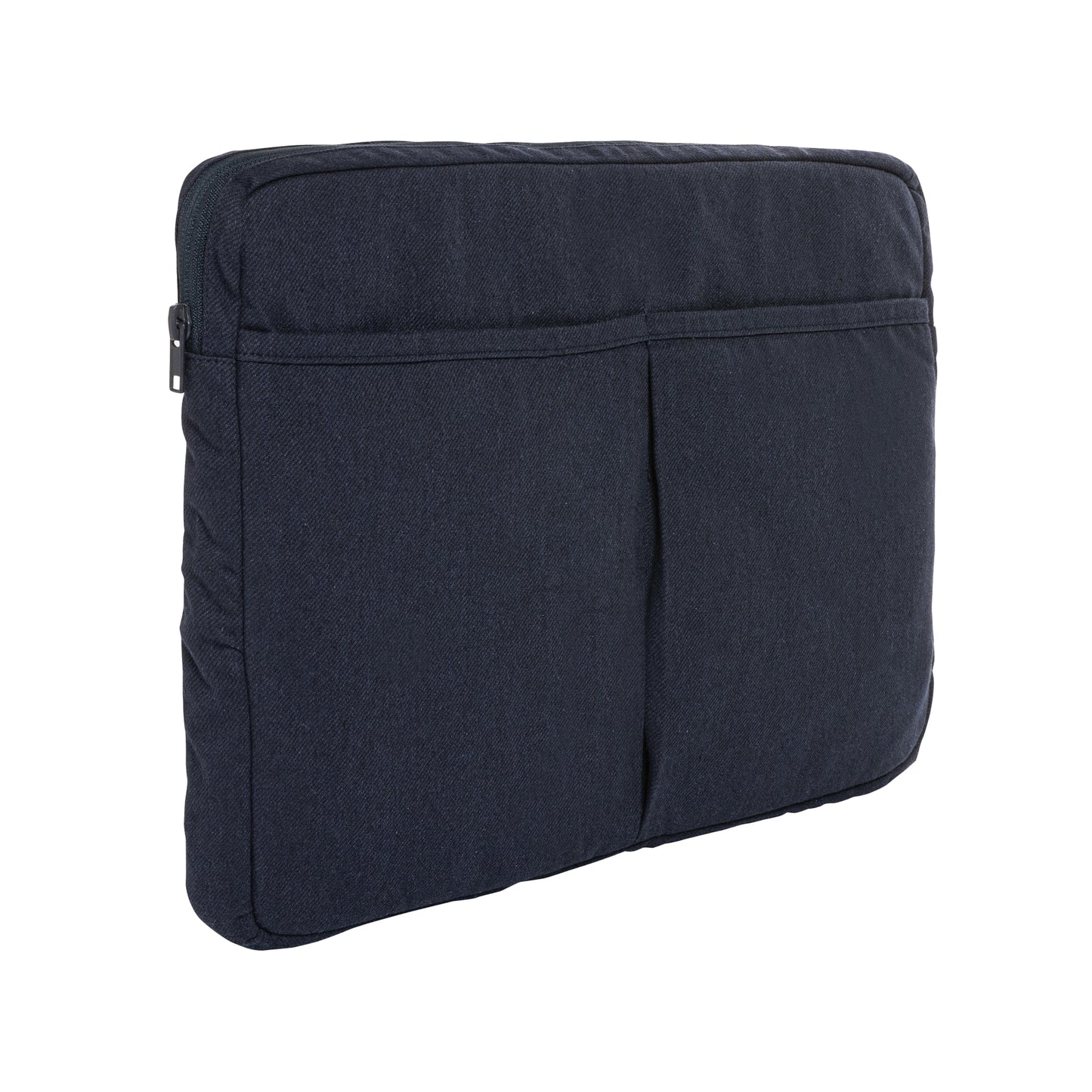 Navy - Back - XD Collection Laluka Recycled Cotton Aware Laptop Sleeve