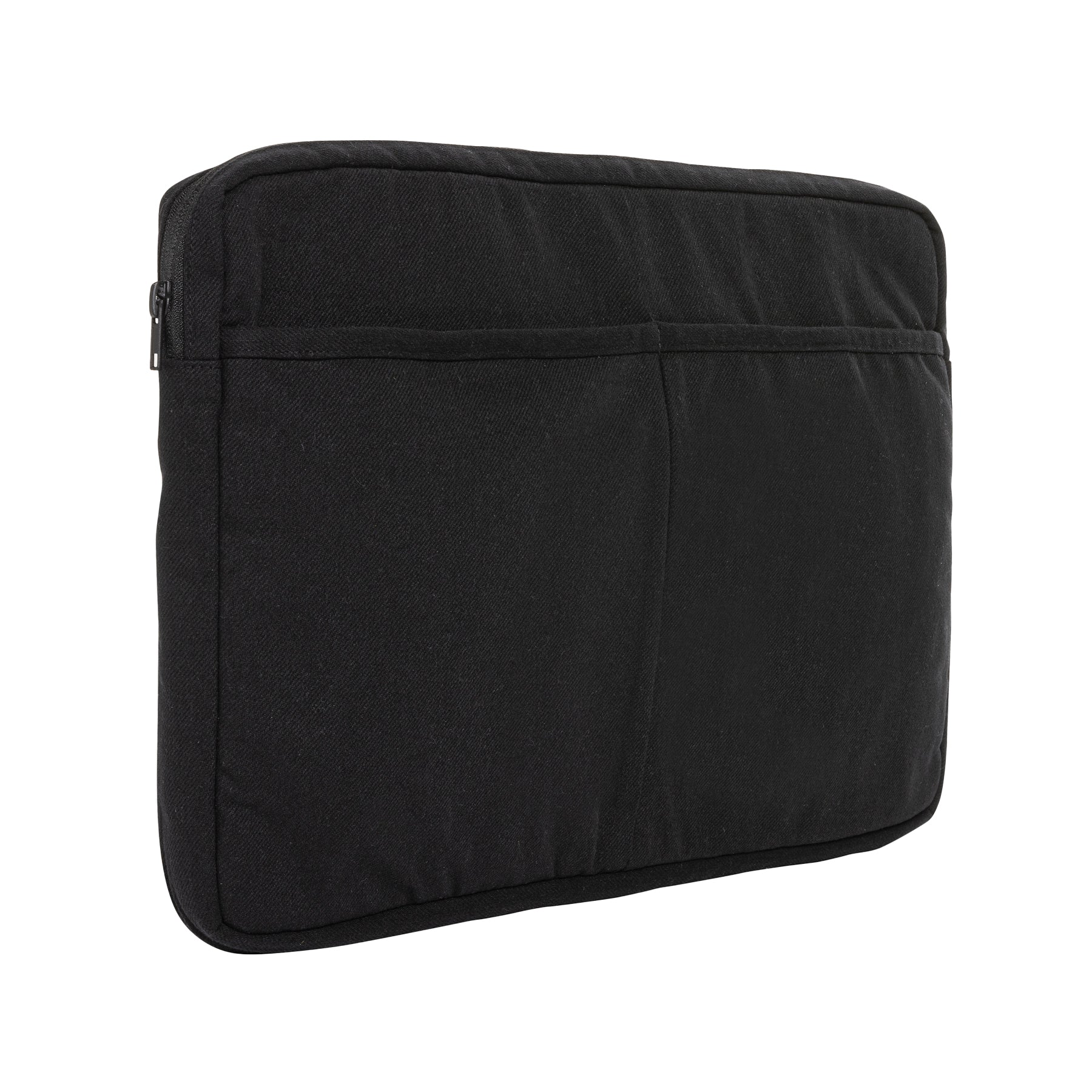 Black - Back - XD Collection Laluka Recycled Cotton Aware Laptop Sleeve
