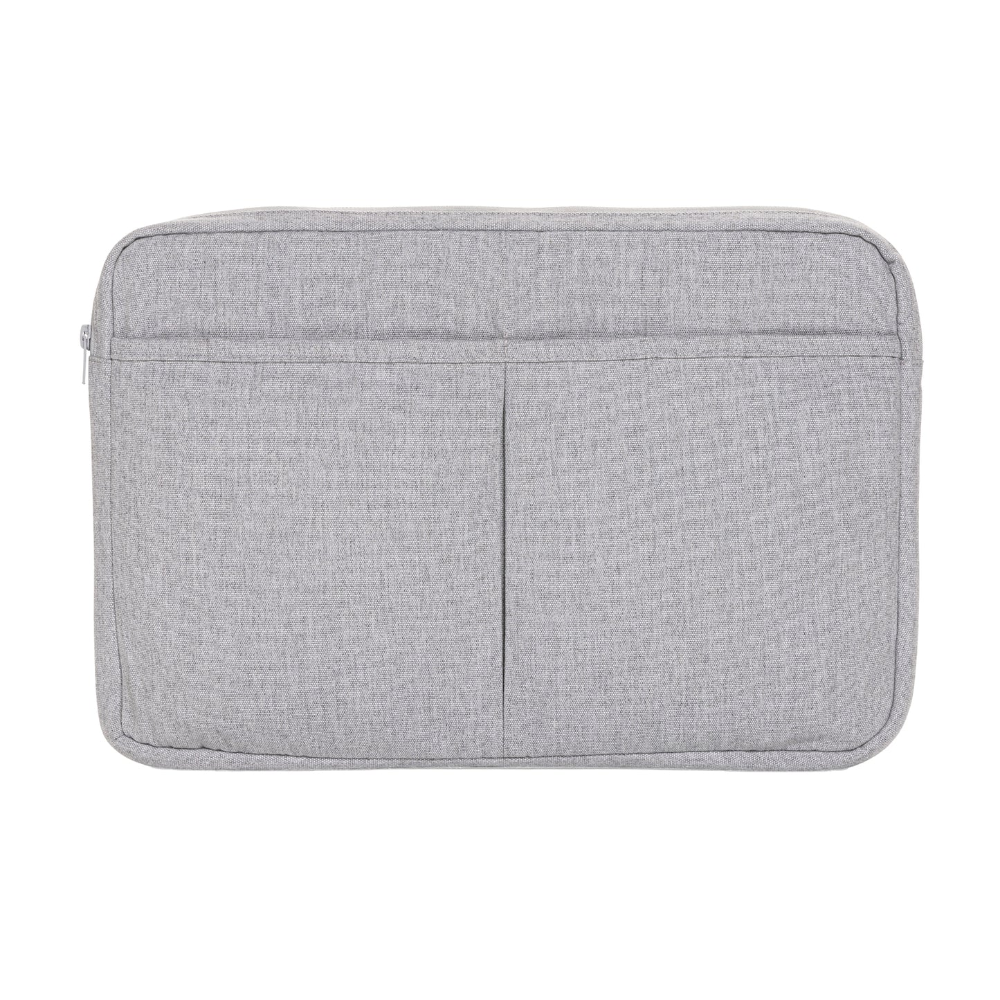 Grey - Front - XD Collection Laluka Recycled Cotton Aware Laptop Sleeve