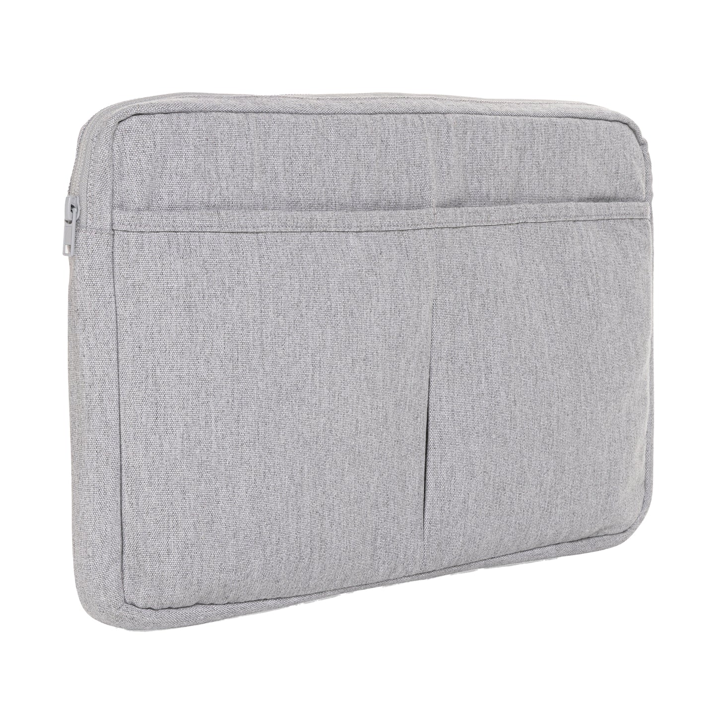 Grey - Back - XD Collection Laluka Recycled Cotton Aware Laptop Sleeve