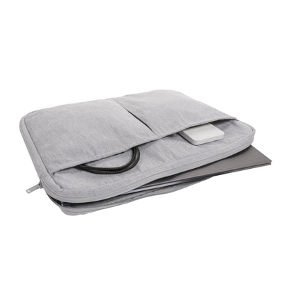 Grey - Side - XD Collection Laluka Recycled Cotton Aware Laptop Sleeve