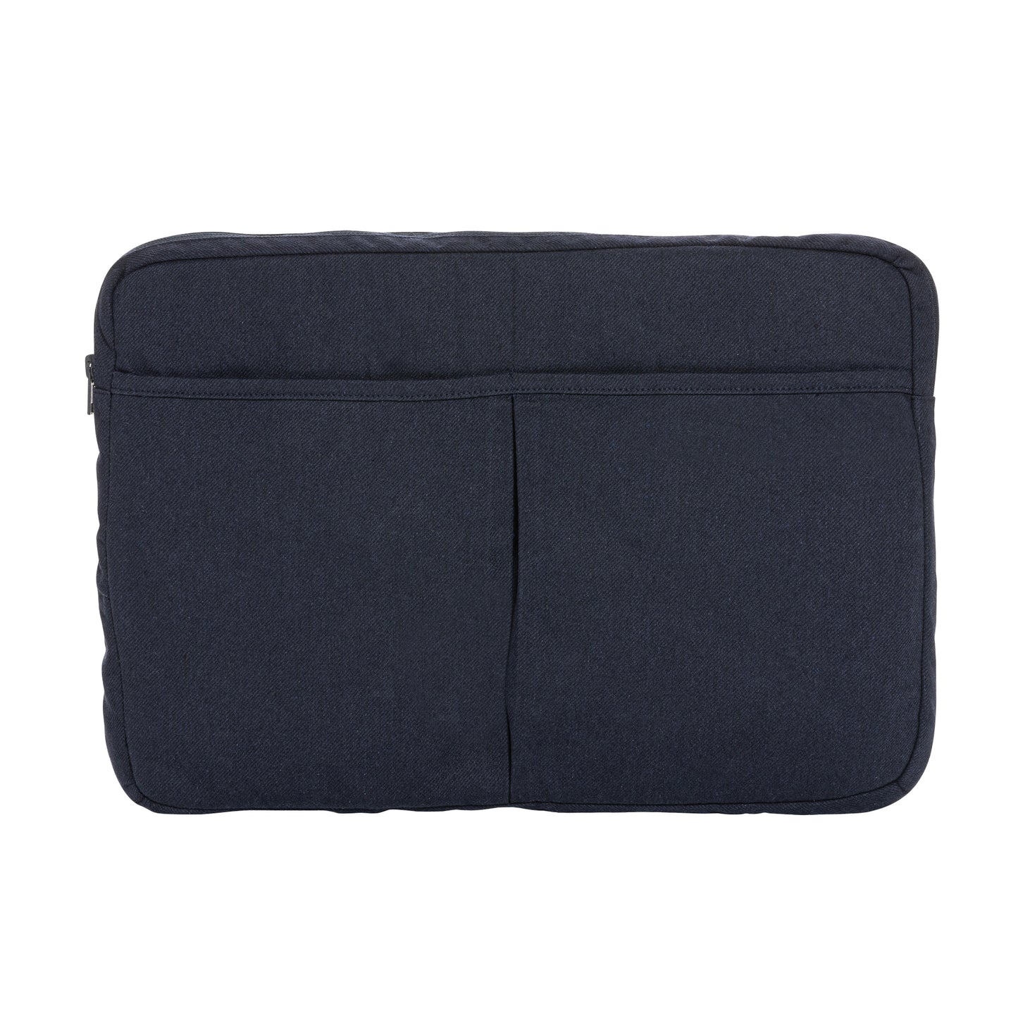 Navy - Front - XD Collection Laluka Recycled Cotton Aware Laptop Sleeve