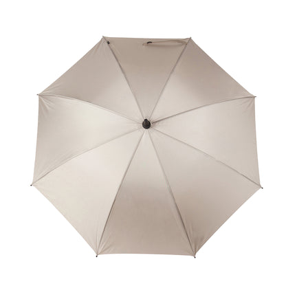 Greige - Back - Vinga Baltimore RPET Aware Stick Umbrella