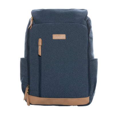 Blue - Front - XD Collection Impact Aware Recycled Canvas Laptop Backpack