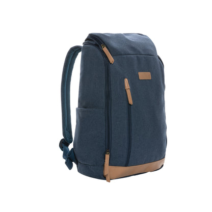 Blue - Side - XD Collection Impact Aware Recycled Canvas Laptop Backpack
