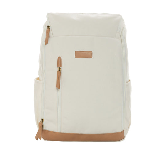 Off White - Front - XD Collection Impact Aware Recycled Canvas Laptop Backpack