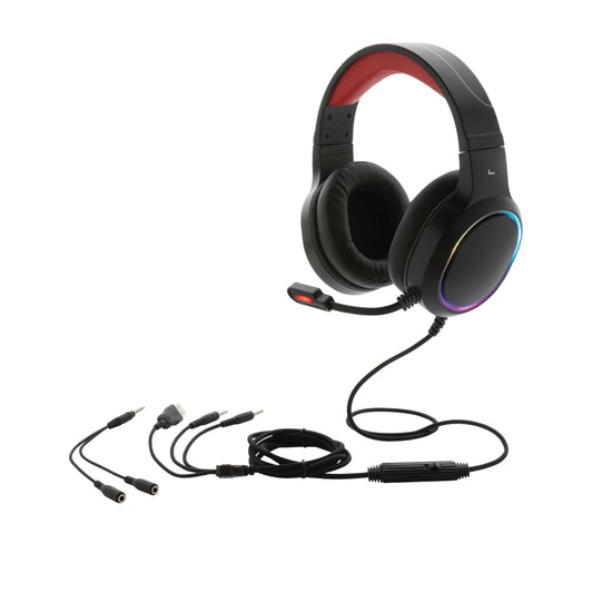 Black - Front - Gaming Hero RGB Gaming Headphones