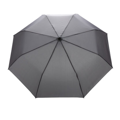 Anthracite - Back - XD Collection Impact Bamboo Folding Umbrella