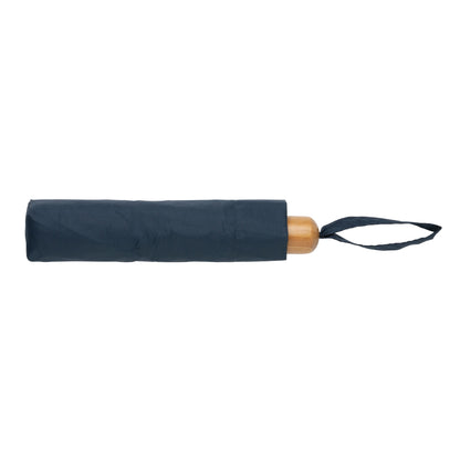 Navy - Side - XD Collection Impact Bamboo Folding Umbrella
