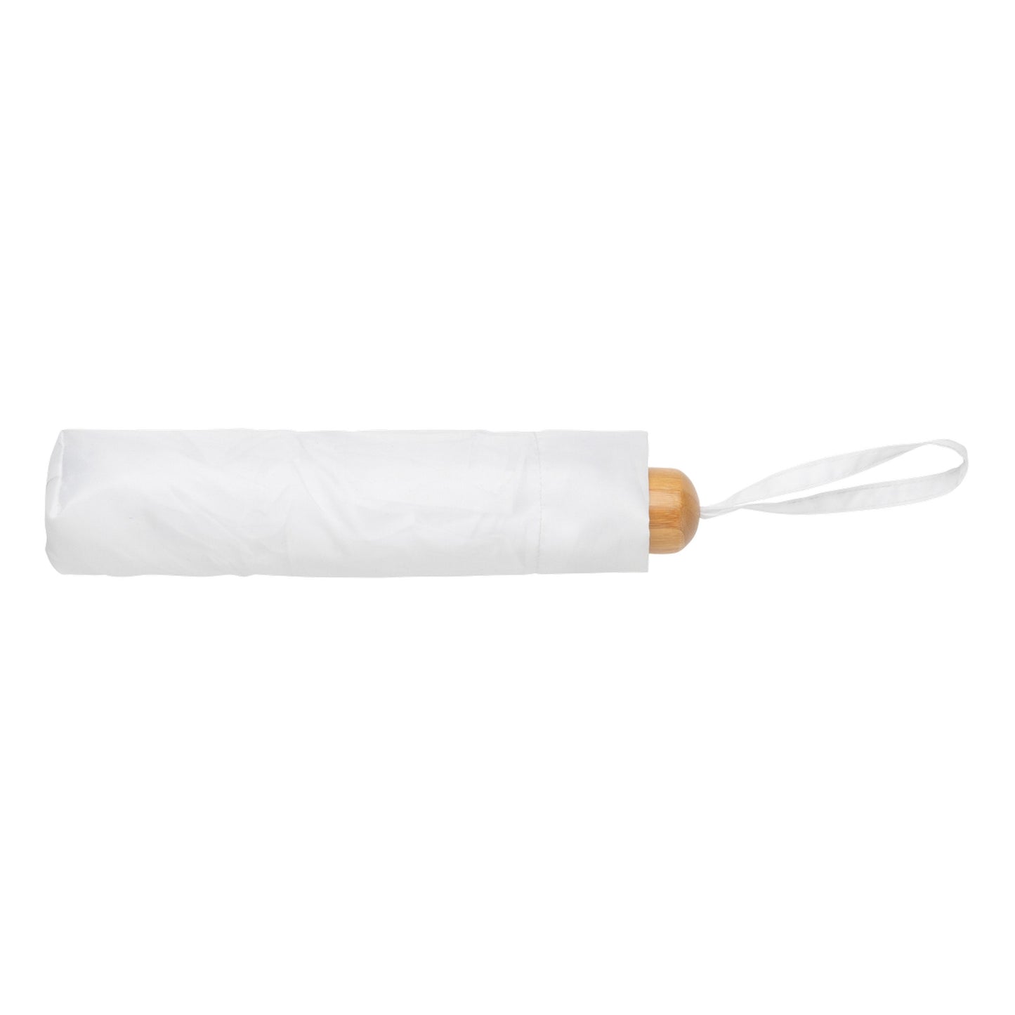White - Side - XD Collection Impact Bamboo Folding Umbrella
