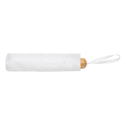 White - Side - XD Collection Impact Bamboo Folding Umbrella