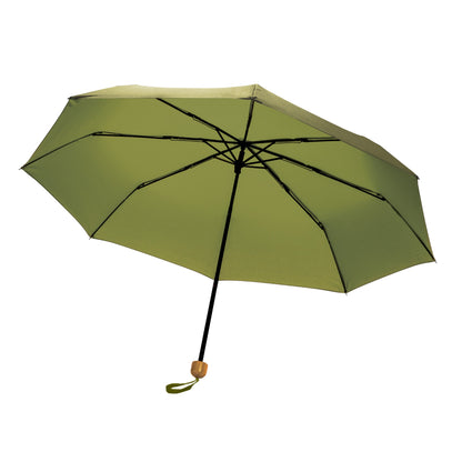 Green - Front - XD Collection Impact Bamboo Folding Umbrella