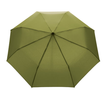 Green - Back - XD Collection Impact Bamboo Folding Umbrella