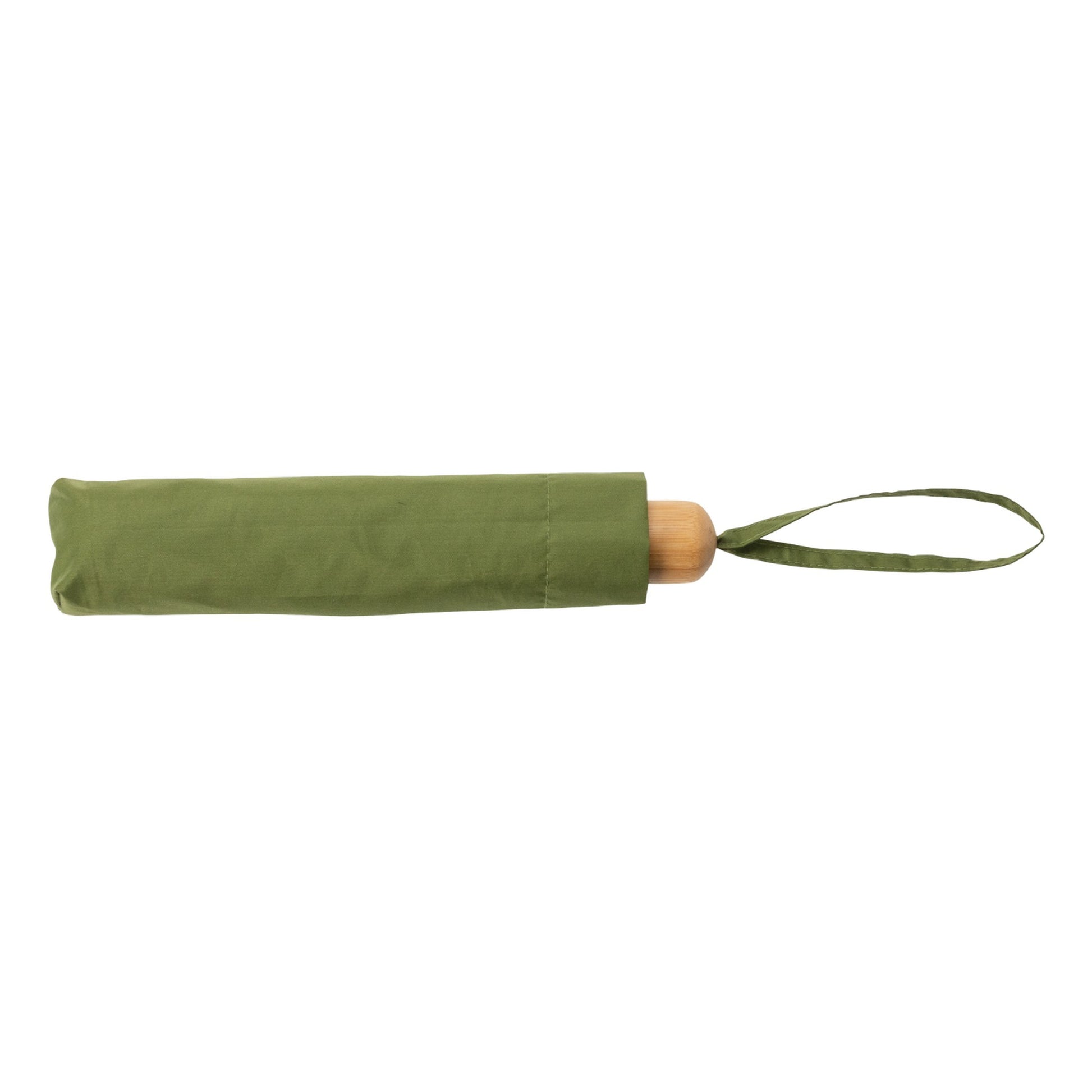Green - Side - XD Collection Impact Bamboo Folding Umbrella