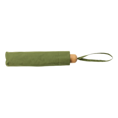 Green - Side - XD Collection Impact Bamboo Folding Umbrella
