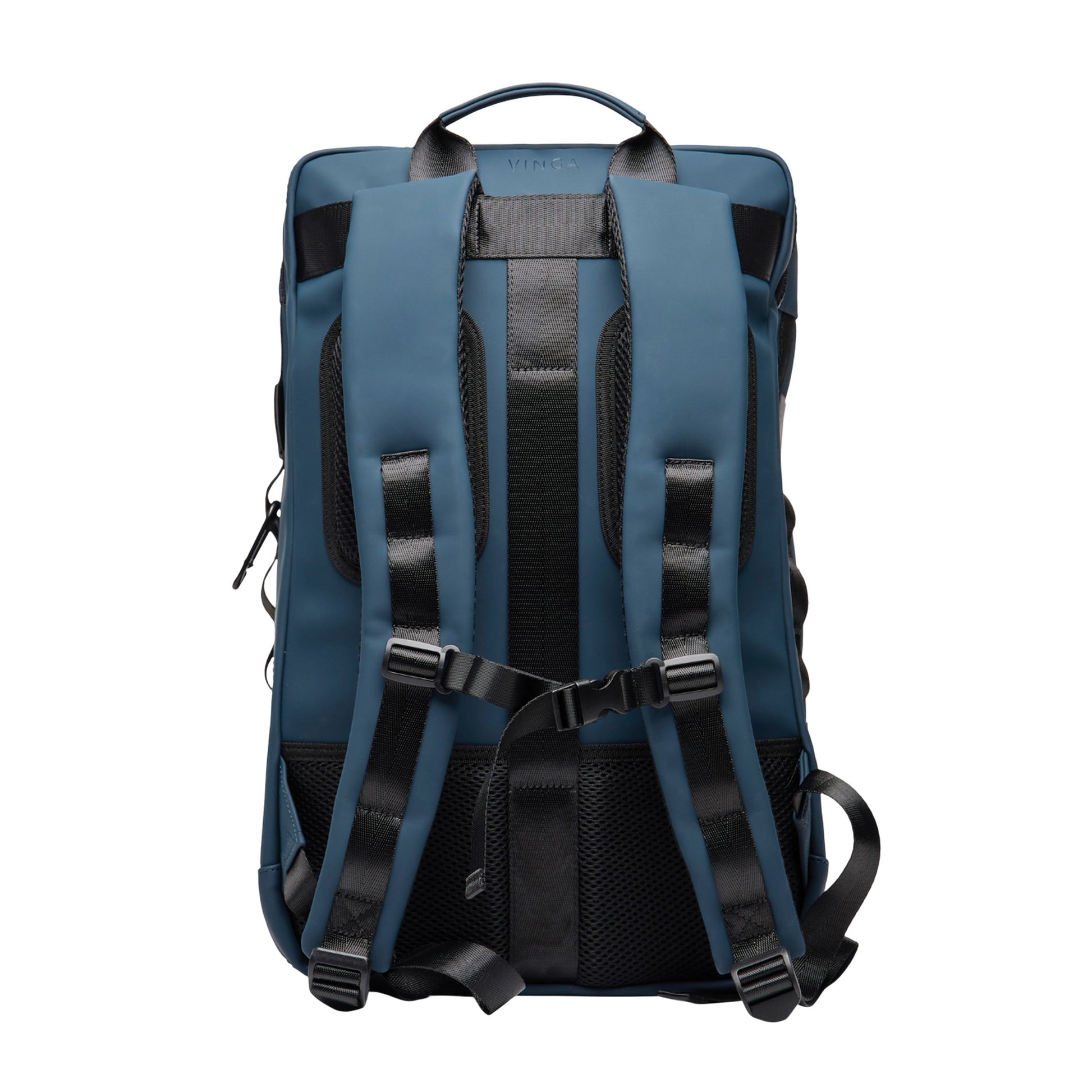 Navy - Back - Vinga Baltimore Explorer Recycled Backpack