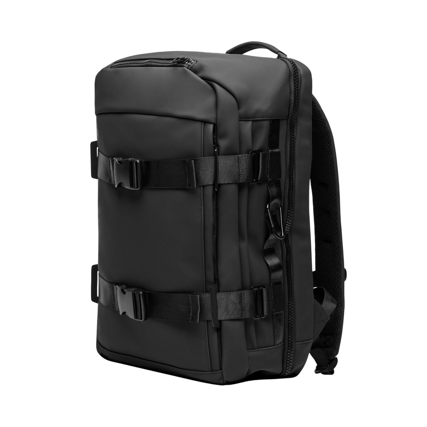 Black - Side - Vinga Baltimore Explorer Recycled Backpack