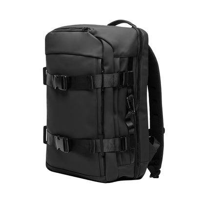 Black - Side - Vinga Baltimore Explorer Recycled Backpack