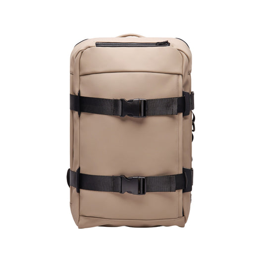 Greige - Front - Vinga Baltimore Explorer Recycled Backpack