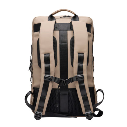 Greige - Back - Vinga Baltimore Explorer Recycled Backpack