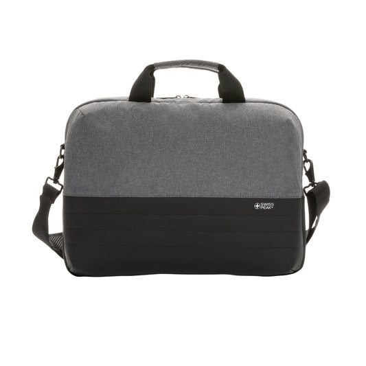 Grey - Front - Swiss Peak Aware RFID Blocking Laptop Bag