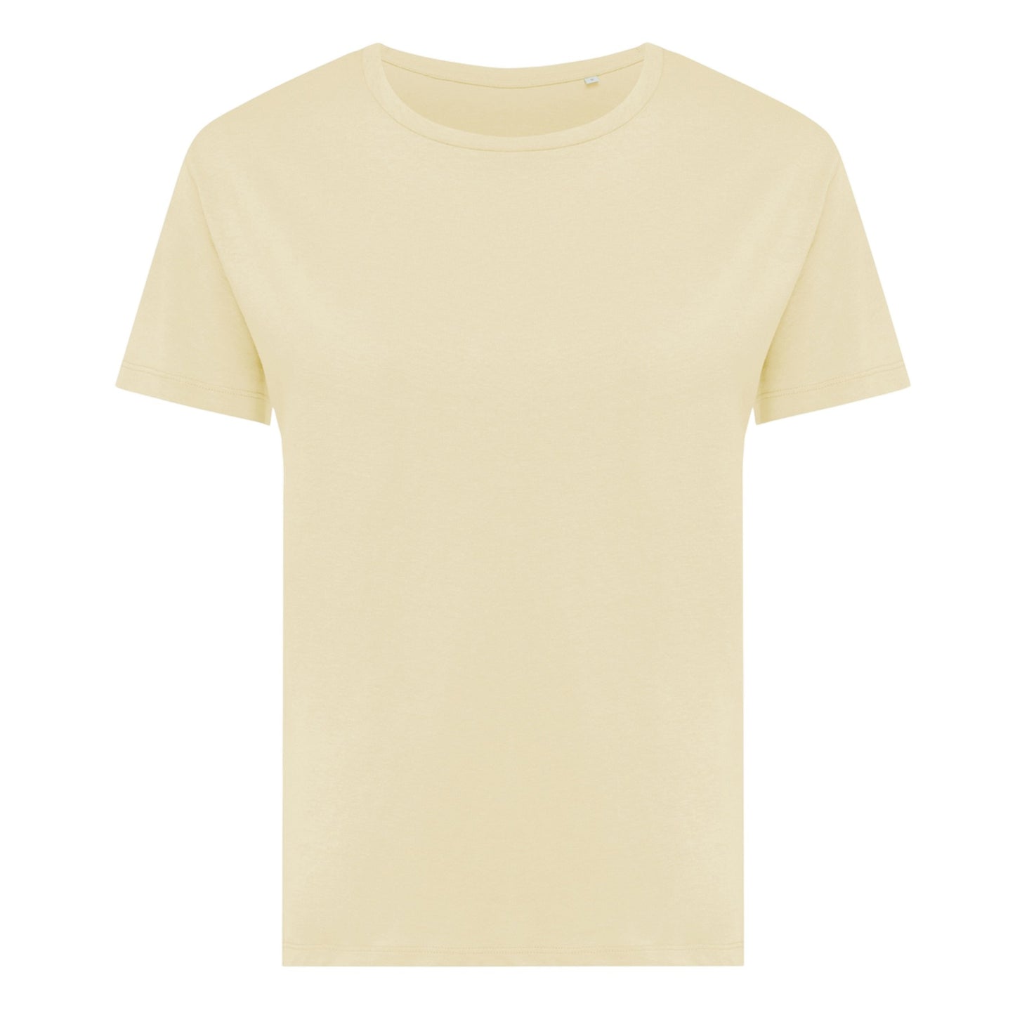 Yellow Cream - Front - Iqoniq Womens-Ladies Yala Recycled Cotton Lightweight T-Shirt
