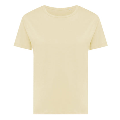 Yellow Cream - Front - Iqoniq Womens-Ladies Yala Recycled Cotton Lightweight T-Shirt