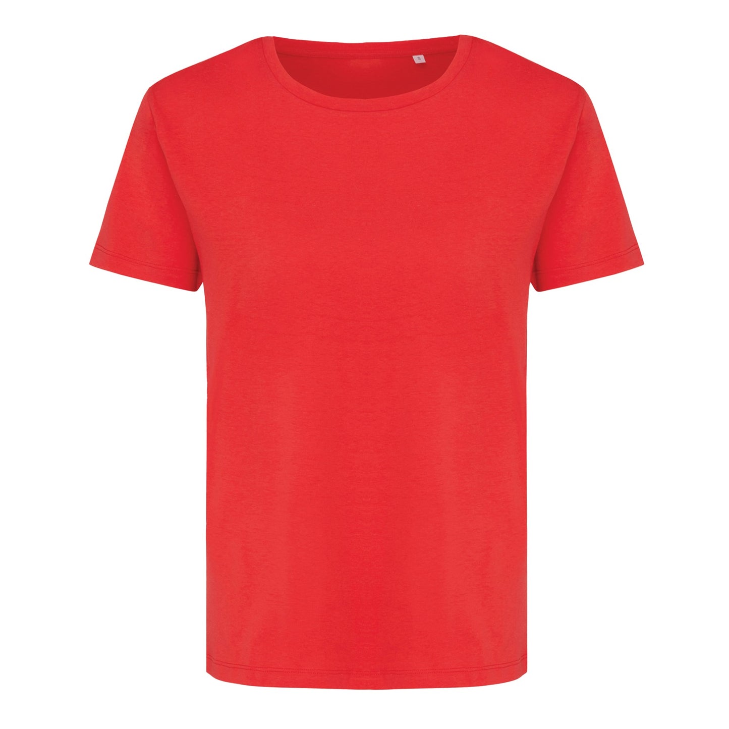Luscious Red - Front - Iqoniq Womens-Ladies Yala Recycled Cotton Lightweight T-Shirt