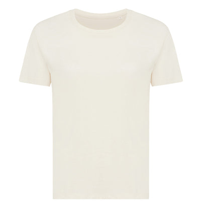 Natural Raw - Side - Iqoniq Womens-Ladies Yala Recycled Cotton Lightweight T-Shirt