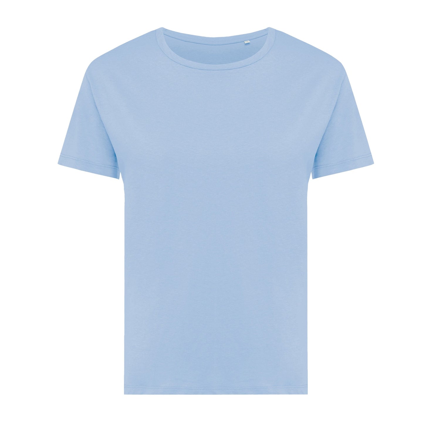 Sky Blue - Front - Iqoniq Womens-Ladies Yala Recycled Cotton Lightweight T-Shirt