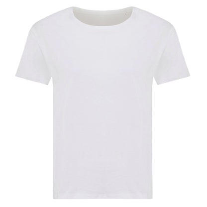 White - Front - Iqoniq Womens-Ladies Yala Recycled Cotton Lightweight T-Shirt