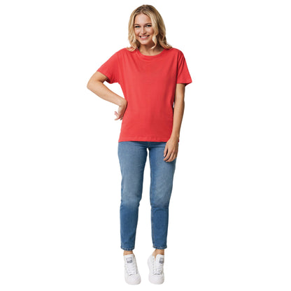 Natural Raw - Back - Iqoniq Womens-Ladies Yala Recycled Cotton Lightweight T-Shirt