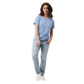 Sky Blue - Side - Iqoniq Womens-Ladies Yala Recycled Cotton Lightweight T-Shirt