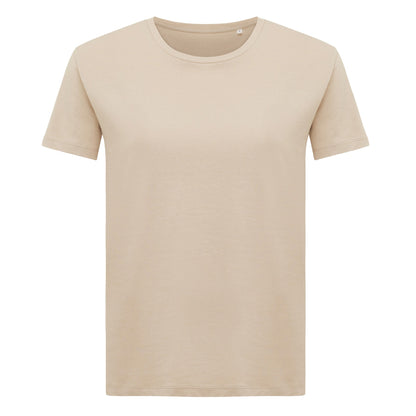 Desert - Front - Iqoniq Womens-Ladies Yala Recycled Cotton Lightweight T-Shirt