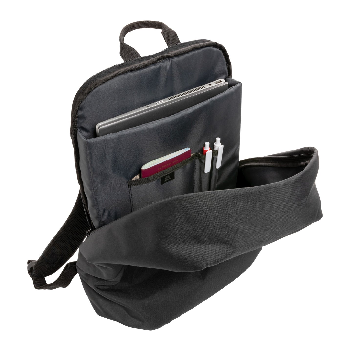 Black - Lifestyle - XD Collection Impact Aware RPET Anti-Theft 20L Backpack