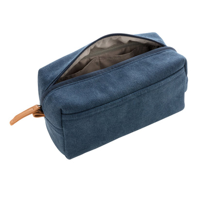 Blue - Side - XD Collection Canvas Toiletry Bag