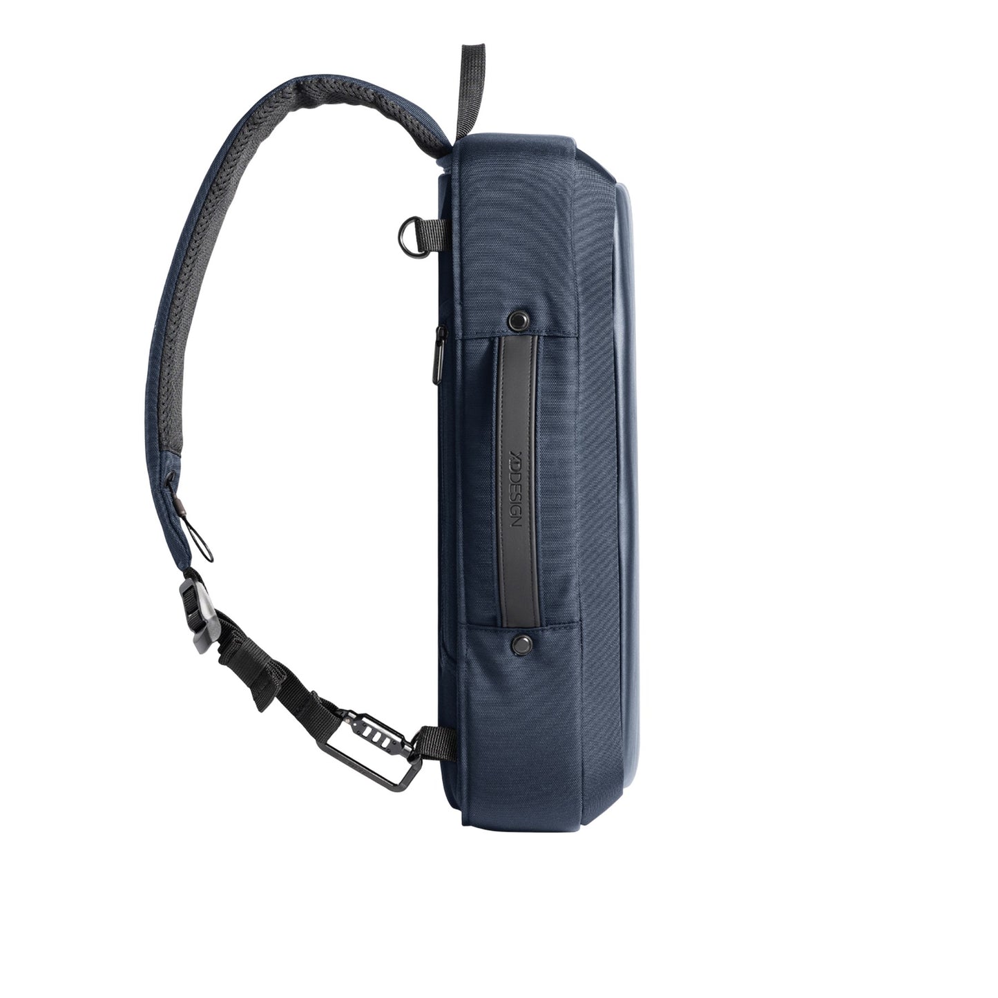 Navy - Side - XD Design Bobby Bizz 2.0 Anti-Theft Briefcase