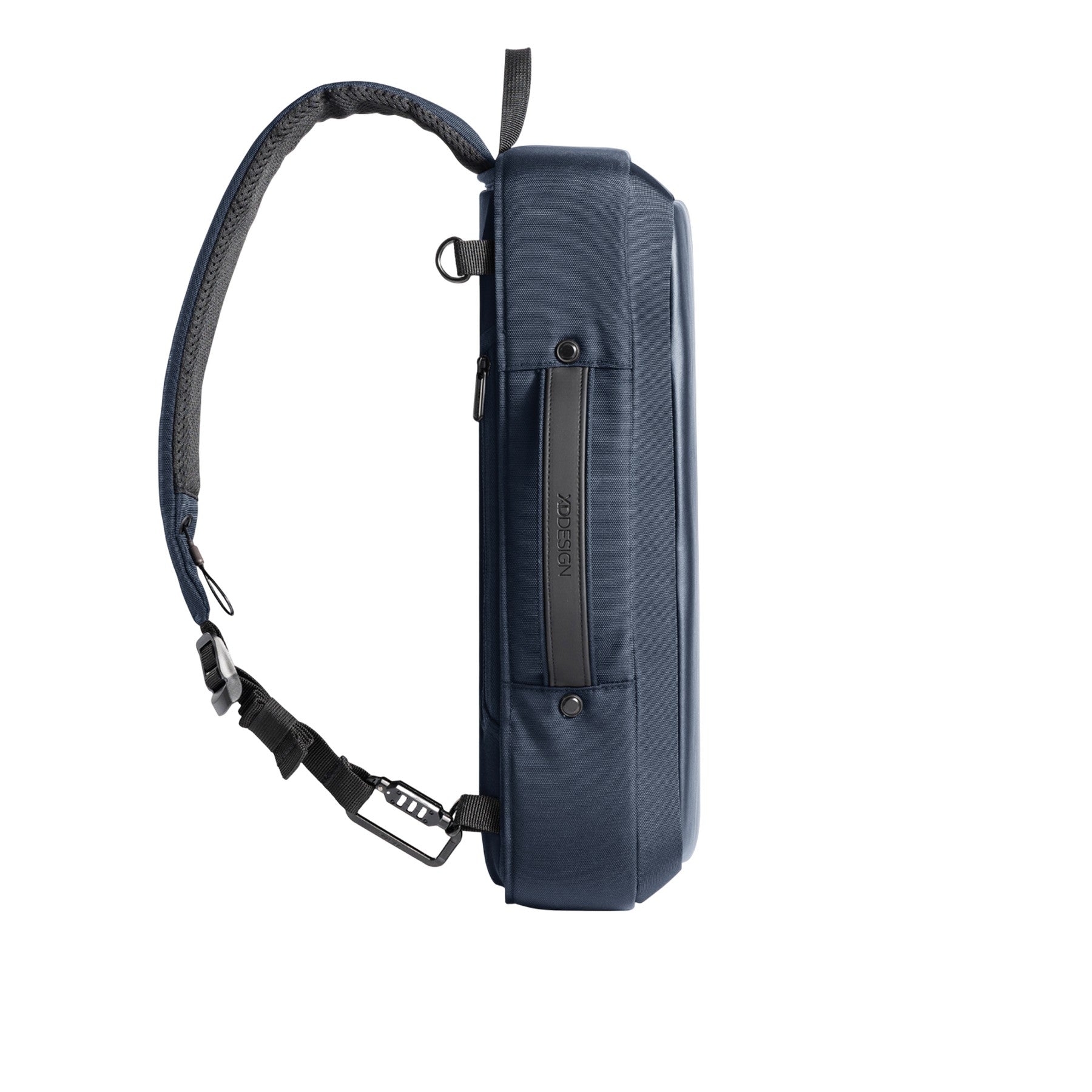 Navy - Side - XD Design Bobby Bizz 2.0 Anti-Theft Briefcase