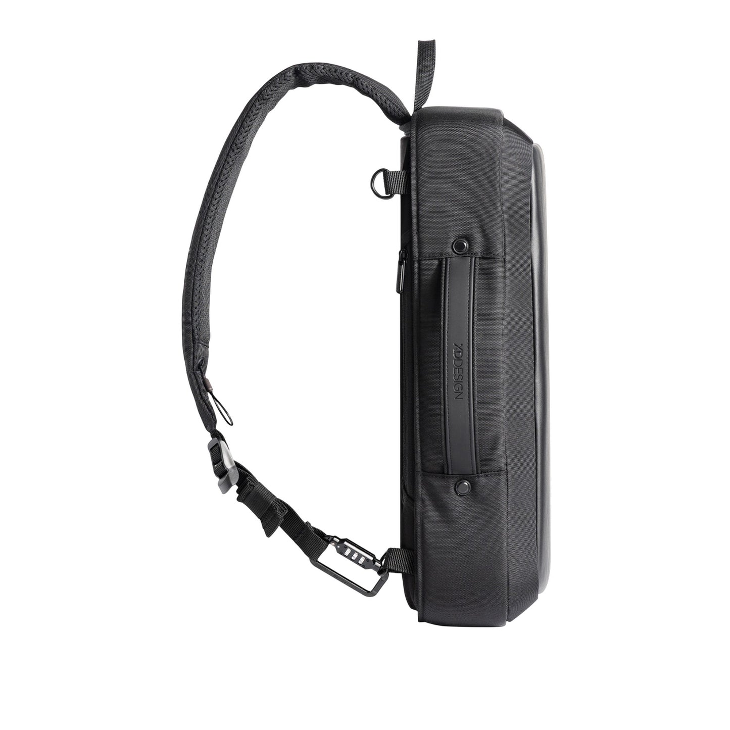 Black - Side - XD Design Bobby Bizz 2.0 Anti-Theft Briefcase