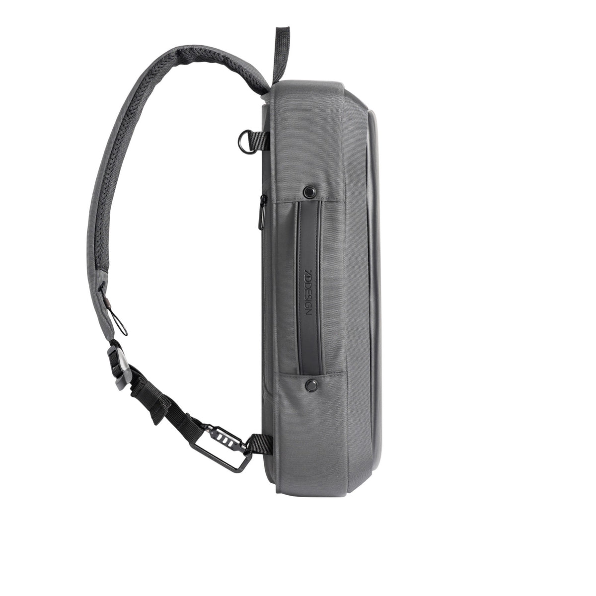 Grey - Side - XD Design Bobby Bizz 2.0 Anti-Theft Briefcase