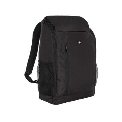 Black - Front - Swiss Peak Aware Easy Access Laptop Backpack