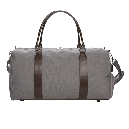Grey - Side - XD Collection USB Duffle Bag