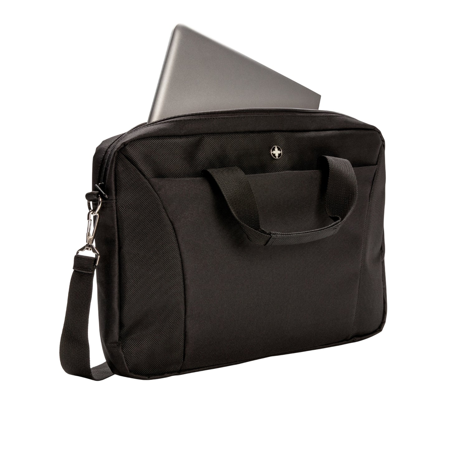 Black - Side - Swiss Peak Laptop Bag
