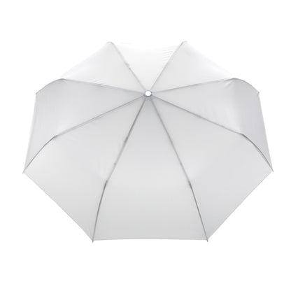 White - Back - XD Collection Impact Aware RPET Automatic Folding Umbrella